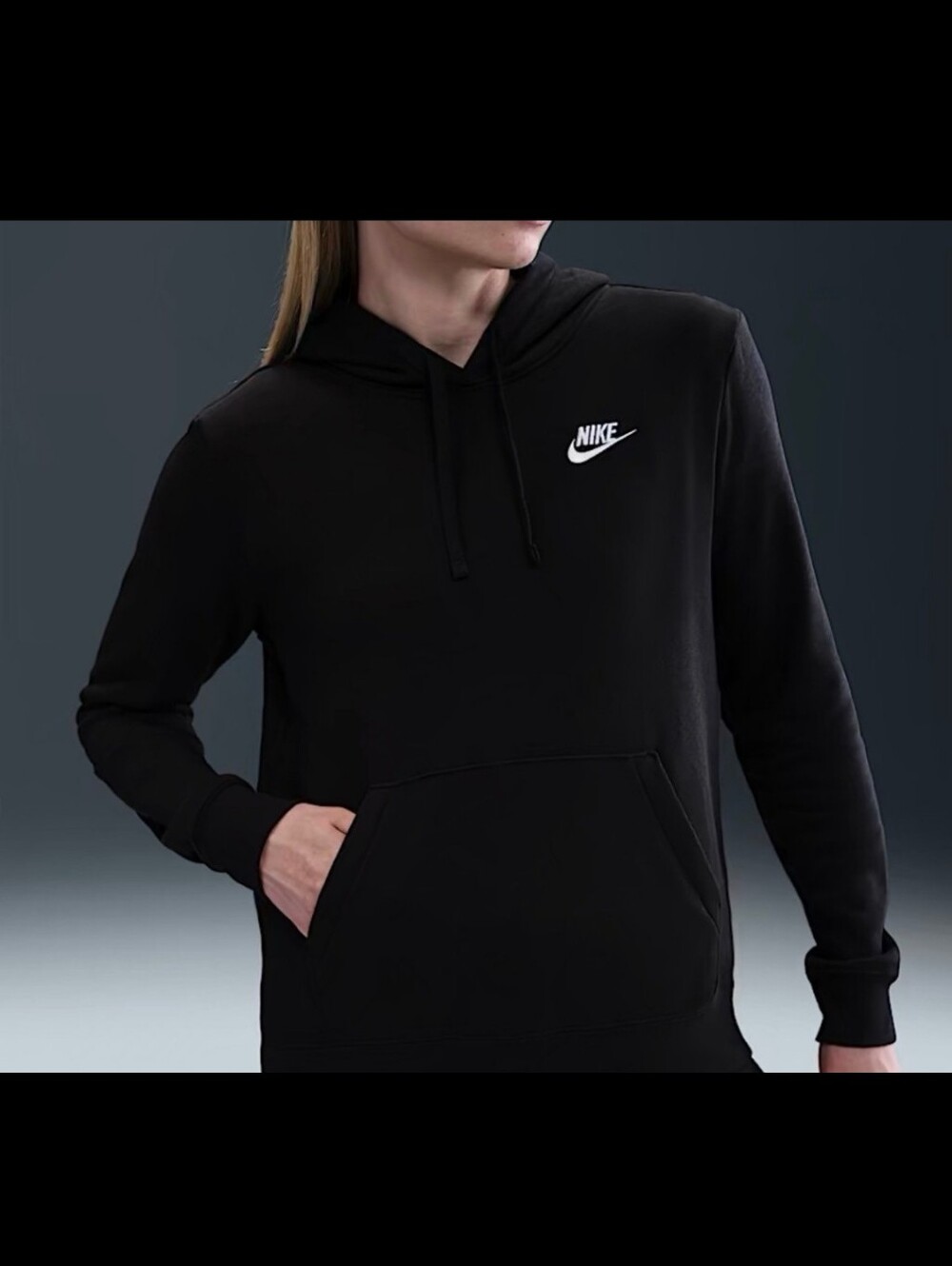 Nike Women's Black Hoodie Sweatshirt